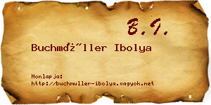 Buchmüller Ibolya névjegykártya